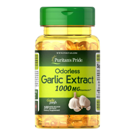 Puritan's Pride Odorless Garlic Extract 1000MG-100 Softgels