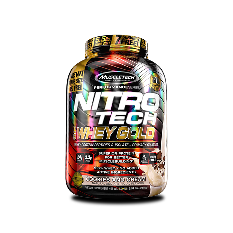 MuscleTech Nitro-Tech 100% Whey Gold Protein - Image 3