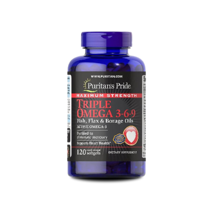 Purtain's Pride Triple Omega 3-6-9 Fish, Flax & Borage Oils