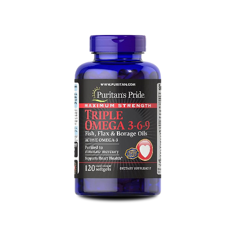 Purtain's Pride Triple Omega 3-6-9 Fish, Flax & Borage Oils