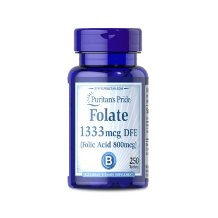 Puritan's Pride Folic Acid 800mcg- 250 Tablets