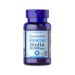 Puritan's Pride Premium Ultra Mega Biotin 10,000mcg, Dietary Supplement for Healthy Hair, Skin, Nails- 100 Softgels
