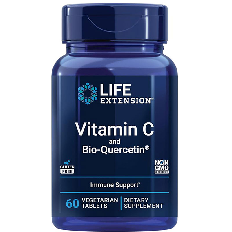 Life Extension Vitamin C & Bio-Quercetin Phytosome Immune Support ( 60 Vegetarian tablets)