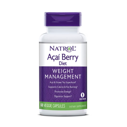 Natrol Acai Berry Dietary Supplement for energy- 60 Veggie Tablets