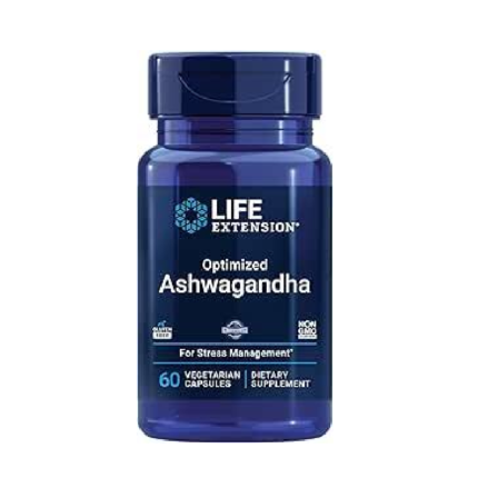 Life Extension, Optimized Ashwagandha, 125 mg, 60 Vegetarian Capsules