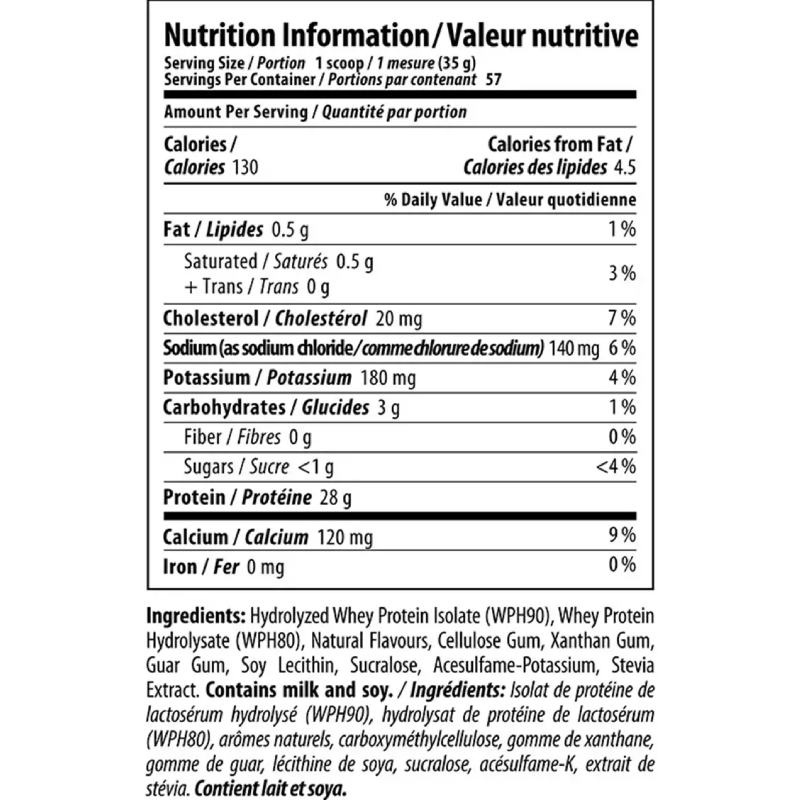 Nutrabolics 100% Hydrolyzed Whey-2.05kg 57Serv back