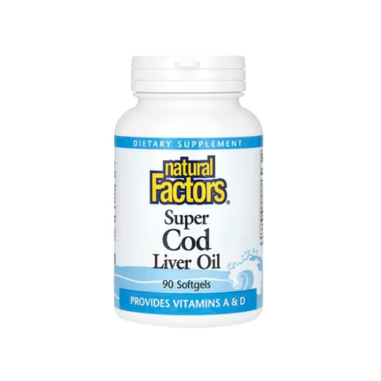 Natural Factors Super Cod Liver Oil -  90 Softgel