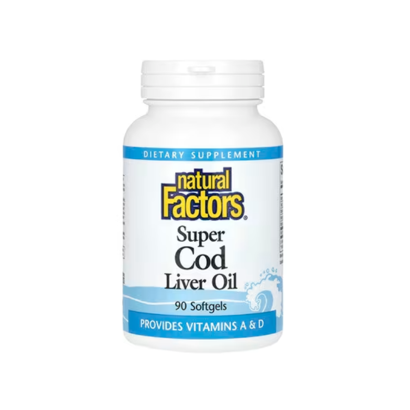 Natural Factors Super Cod Liver Oil - 90 Softgel