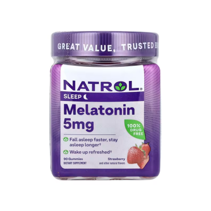 Natrol Melatonin Gummies - 5mg, 10mg, Timed Release, Melatonin Supplements for Restful Sleep