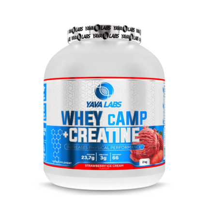 yavalabs Whey camp+creatine 2 kg strawberry ice Cream