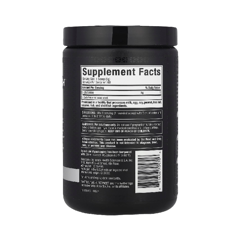 New Muscletech Platinum Glutamine 400 back