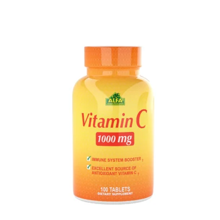 ALFA Vitamins Vitamin C 1000 mg - 100 Tablets