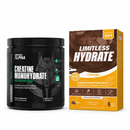 Limitless Creatin 90 Serve + Hydrate Charge bundle