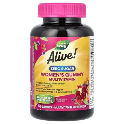 Nature's Way Alive! Zero Sugar Women's Gummy Multivitamin
